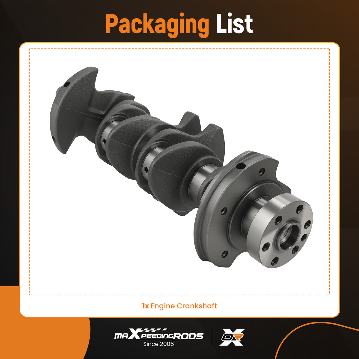 23110-2B610 Fit For 12-2019 compatible For Hyundai Accent Veloster compatible For Kia Rio Soul 1.6L Crankshaft