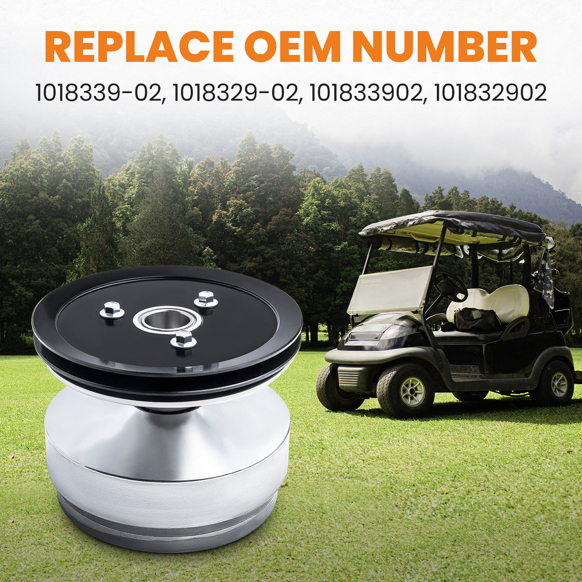Club Car Gas compatible For Golf Cart Front Drive Clutch compatible For DS For Precedent 1997-2015