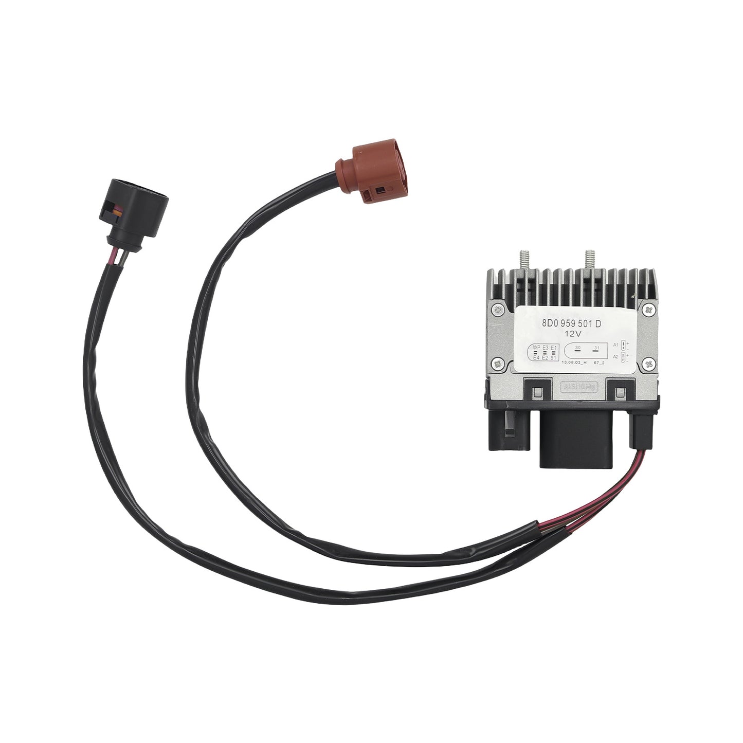 Engine Cooling Fan Control Module compatible For Audi A4 Quattro 1999-2001 8D0959501 8 Pins
