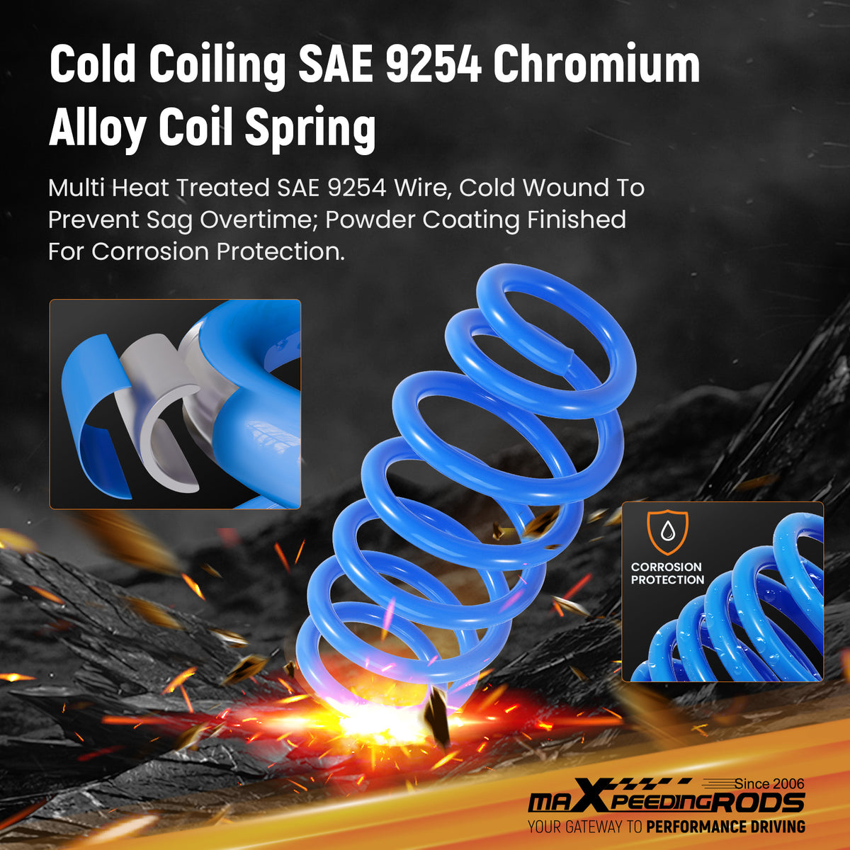 Lowering Springs Kit For 2017-2026 compatible For Tesla Model 3 PerFormance AWD