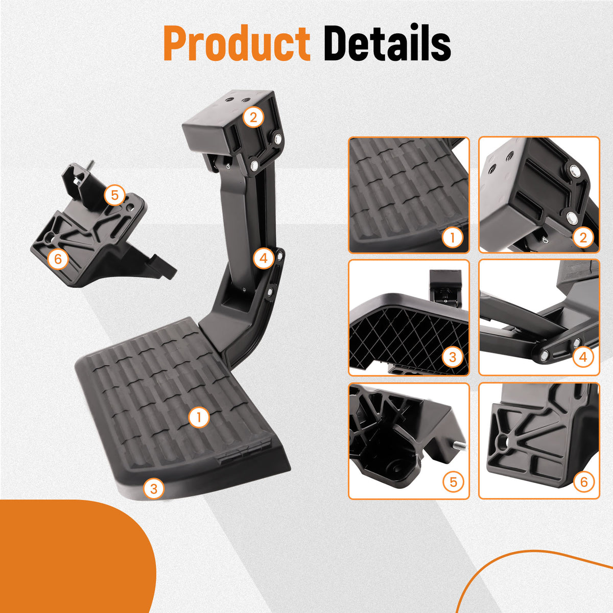 Rear Bed Step PTS30-34000 PT392-34231 compatible For Toyota Tundra 3.4L 2022 2023 2024