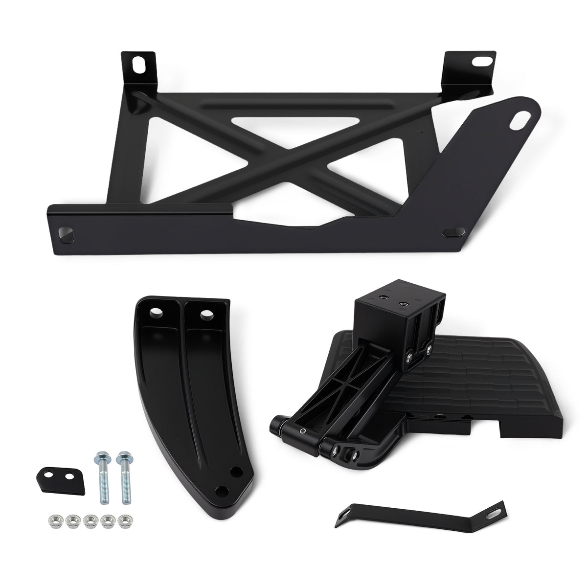 Aluminum Bed Step Kit compatible For Toyota Tundra 2014-2021 V6 V8 PT39234140 Black