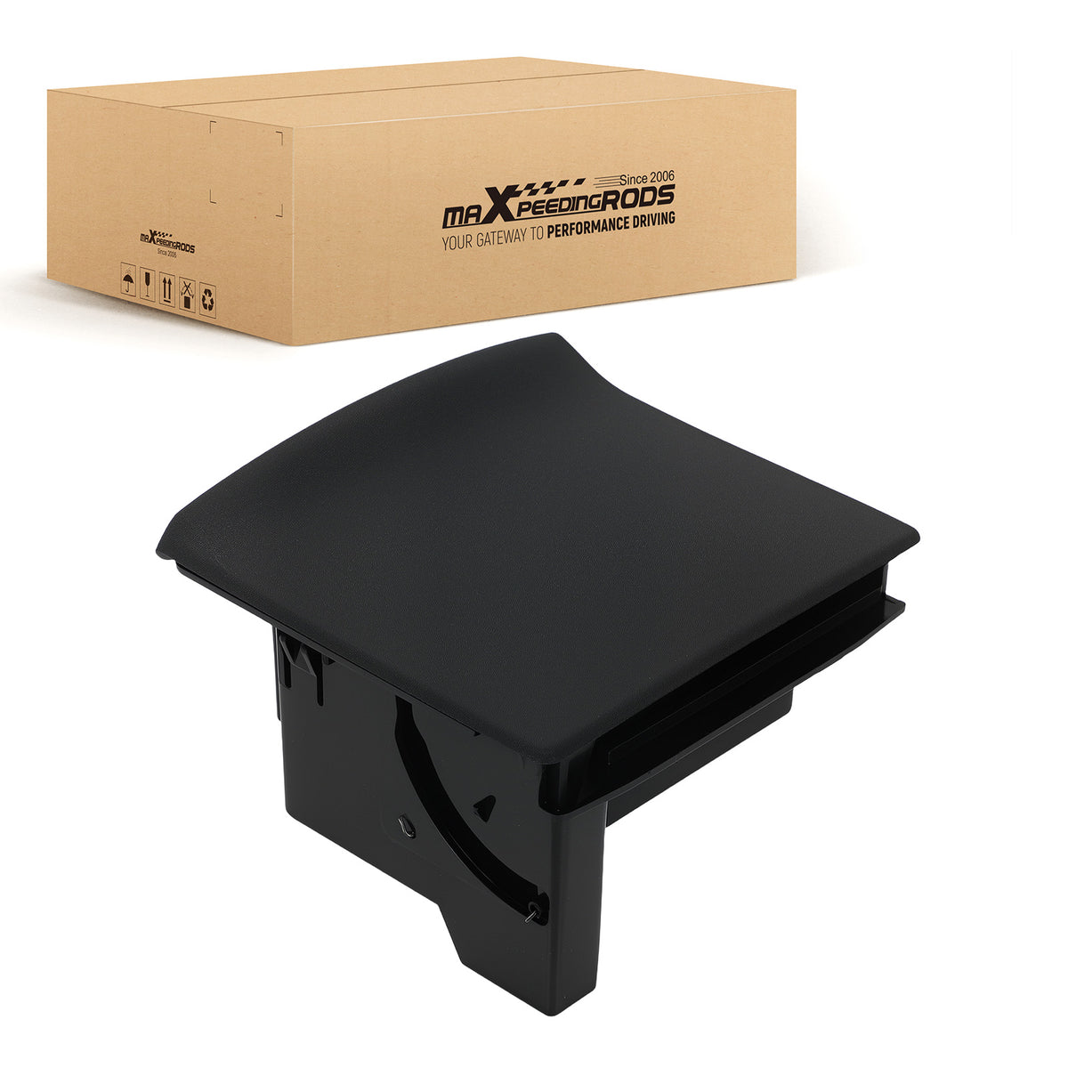 Black Car Cup Holder Rear compatible for Nissan Titan 5.6L V8 2008-2015 96967-9FD0B