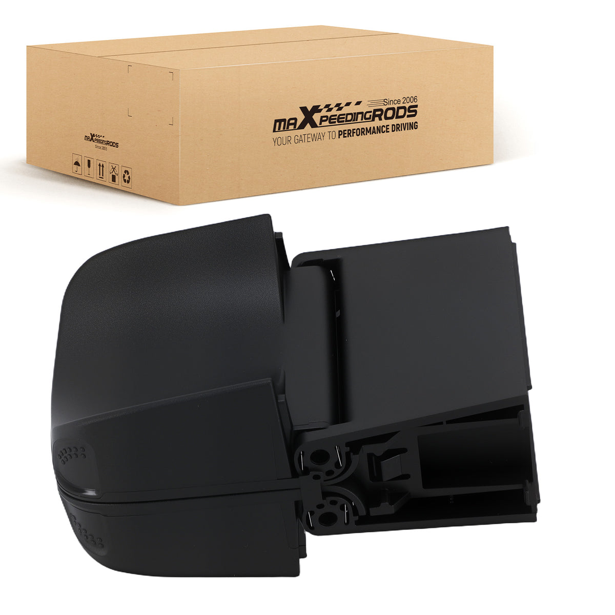 Black Center Console Cup Holder compatible for Honda HR-V 2016-2018 77230-T7W-A02ZA ABS