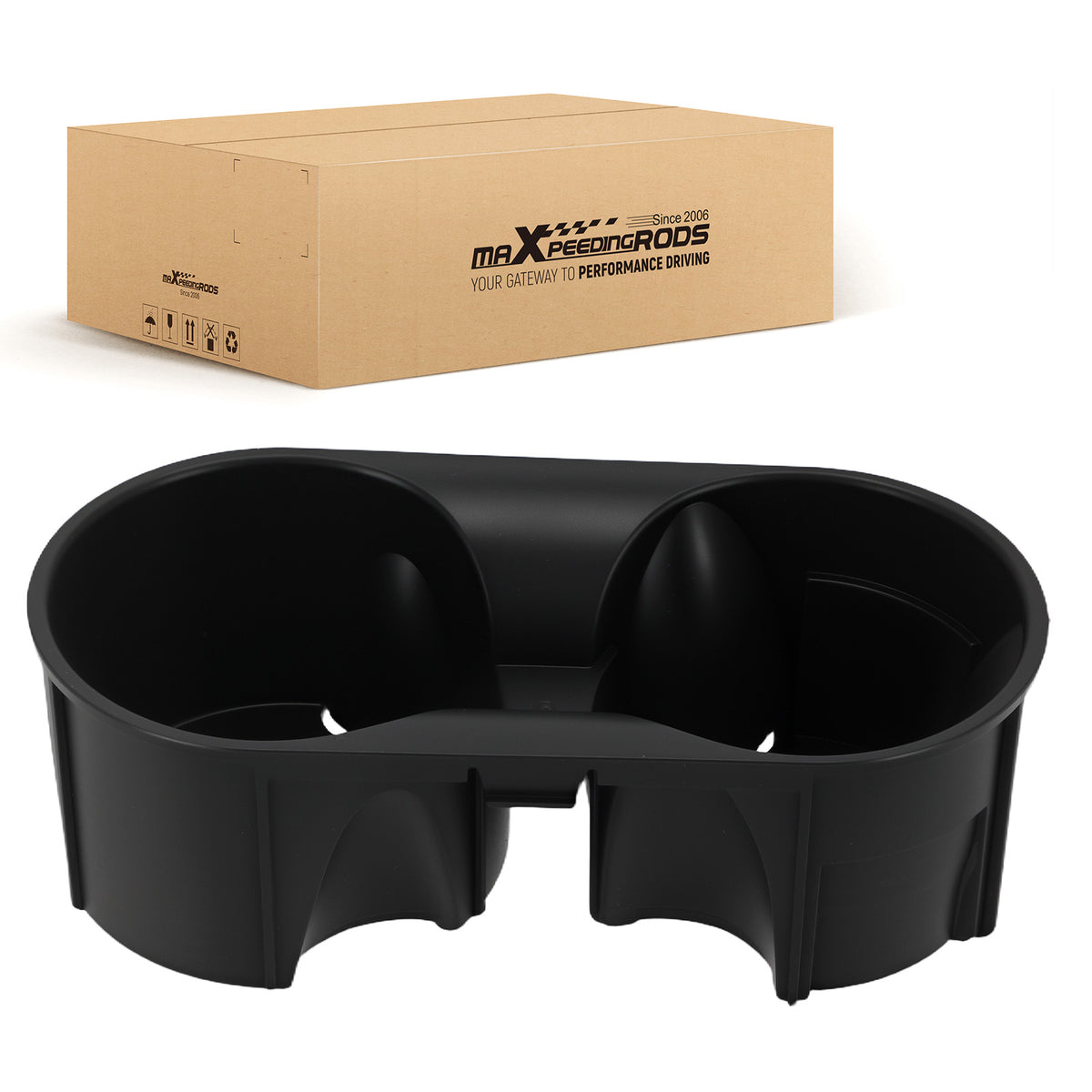 Black ABS Cup Can Holder compatible for Jeep Wrangler 3.8L V6 2007-2010 1FH72XDVAA