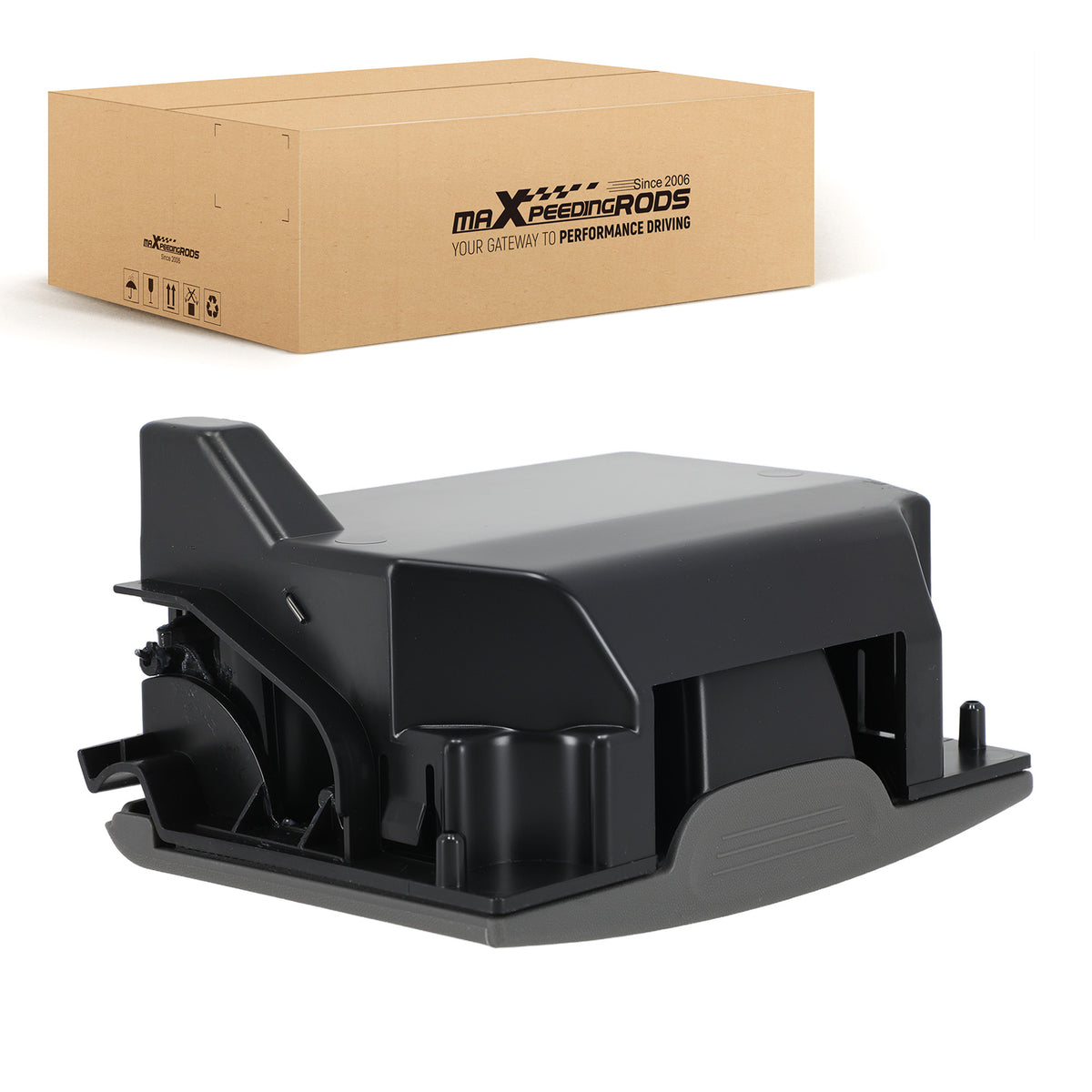 Console Cup Holder Rear compatible for Nissan Frontier 2.5L 2008-2016 96965-ZP00D Gray
