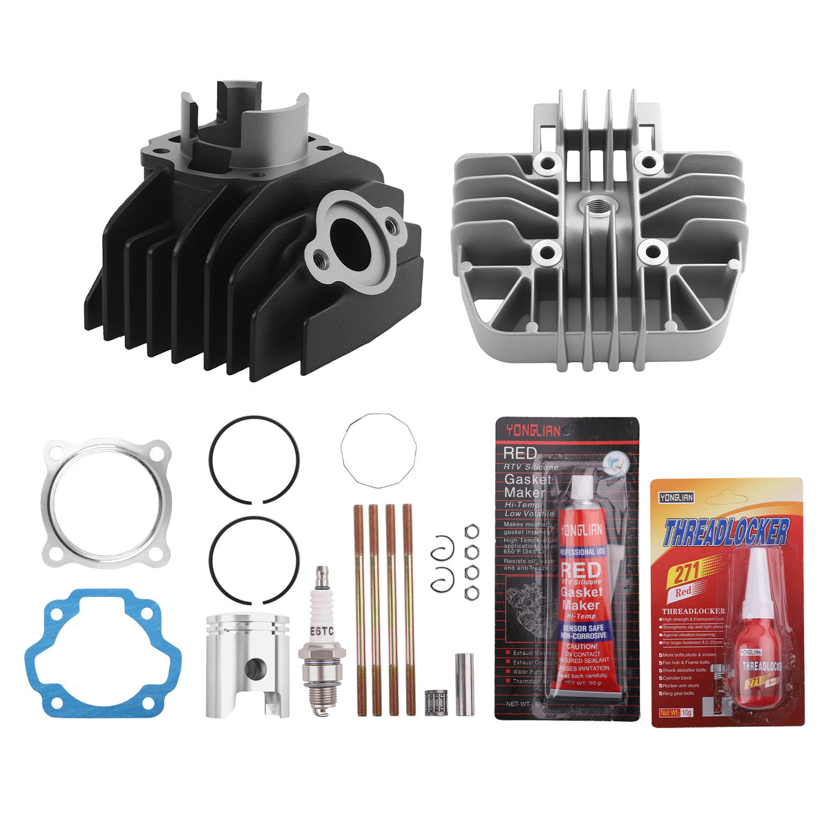 Cylinder Piston Head Gaskets Top End Rebuild Kit compatible For Yamaha PW 80 PW80 1983-2006