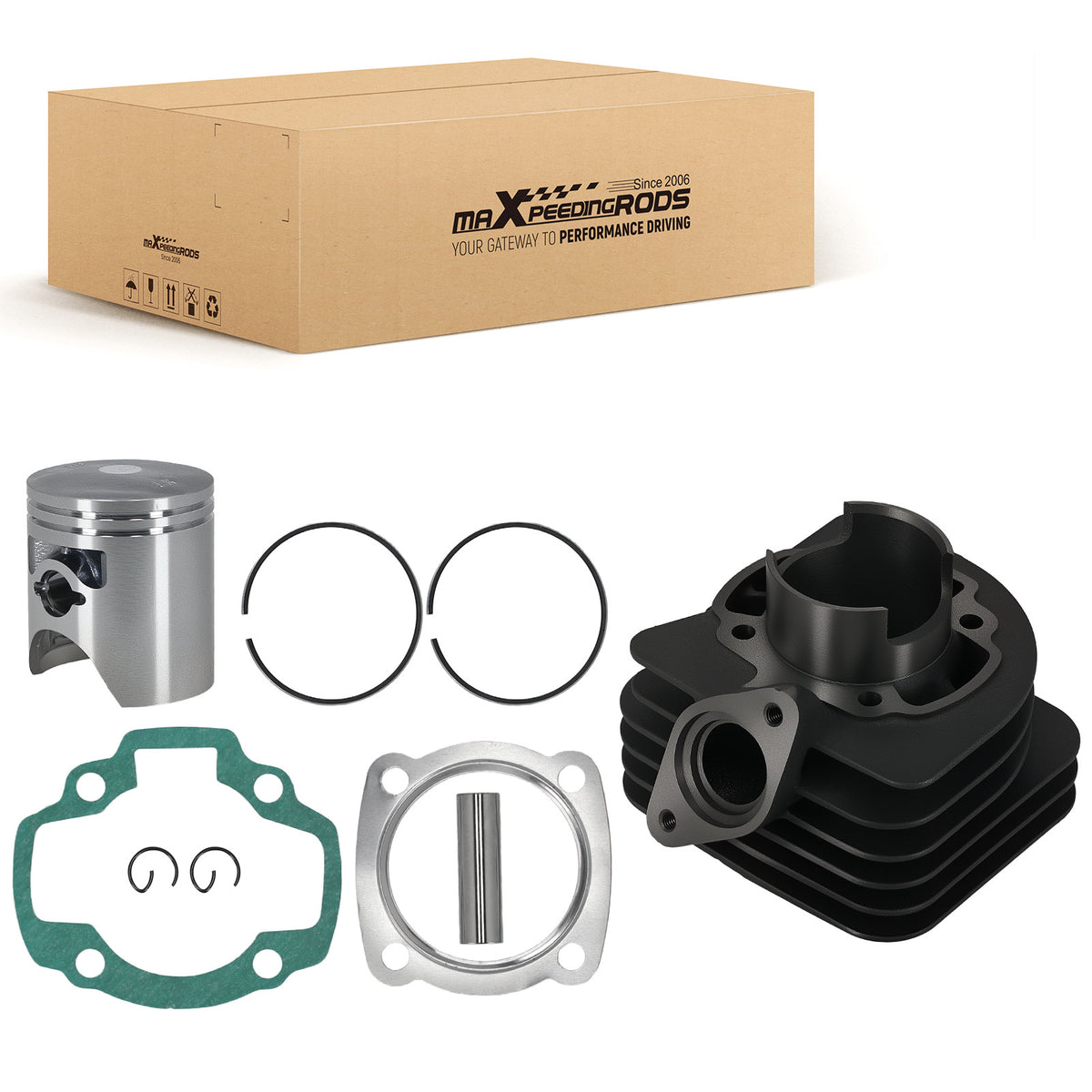 Cylinder Piston Top End Gasket Kit compatible For Honda Aero 80 13115-156-000 80cc