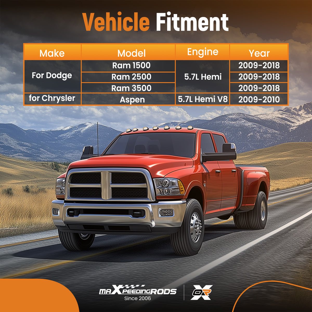 Engine Camshaft compatible For Dodge Ram 2500 3500 Trucks 5.7L Hemi V8 2009-2018 53022314AD
