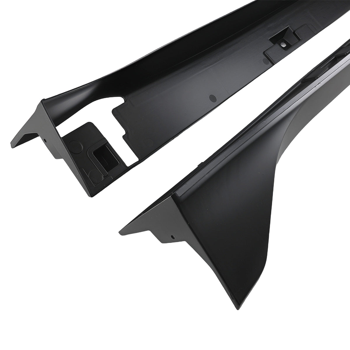 ABS Body Kit Side Panel compatible For Honda Civic Sedan Si 2016-2021 Black Extension Skirt
