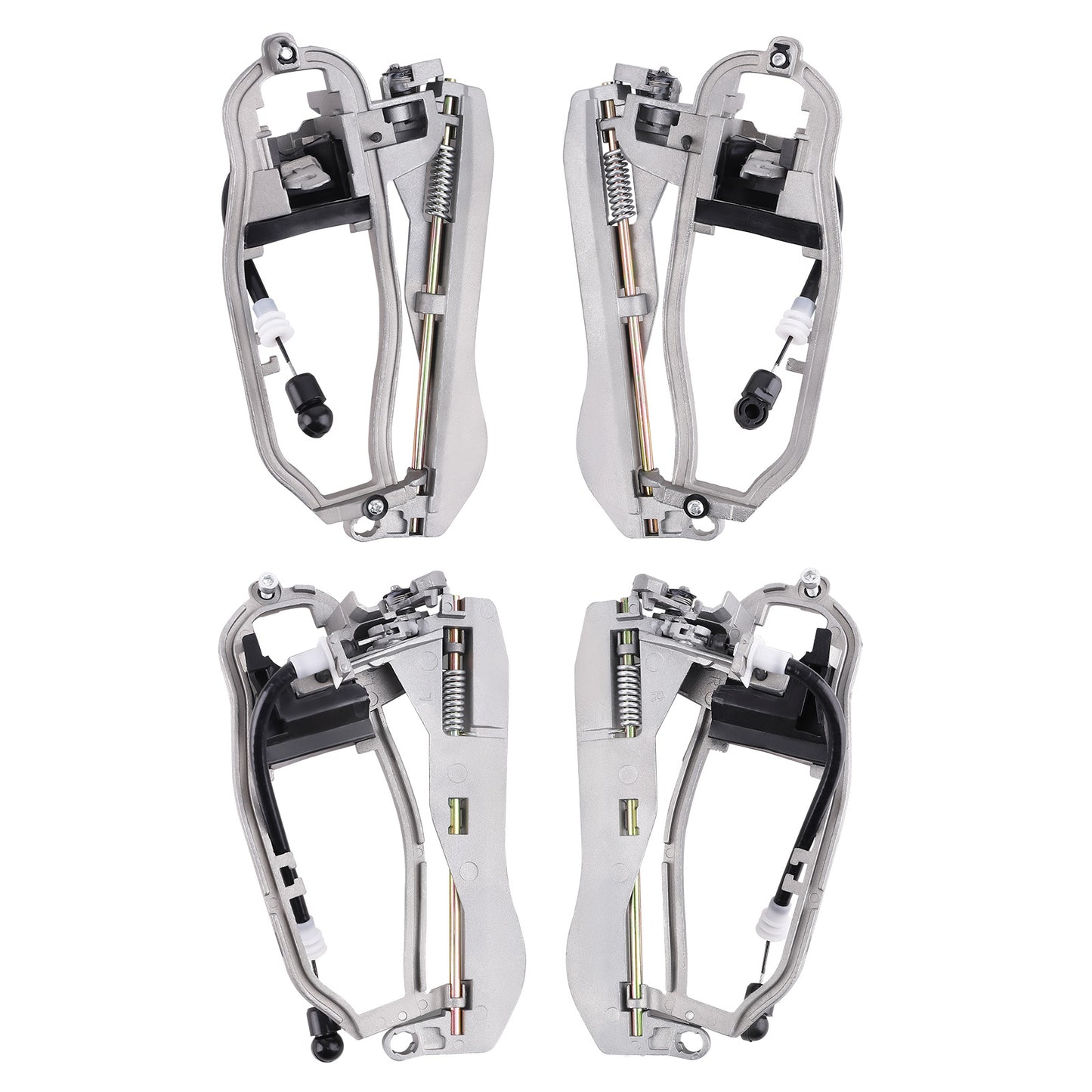 Set of 4 Door Handle Carriers FrontRear LeftRight compatible For BMW E53 X5 2000-2006