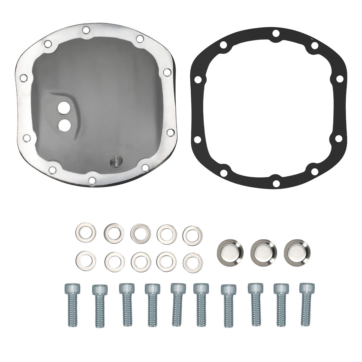 Aluminum Black Rear Differential Cover compatible For Jeep Wrangler Cherokee 1987-2022