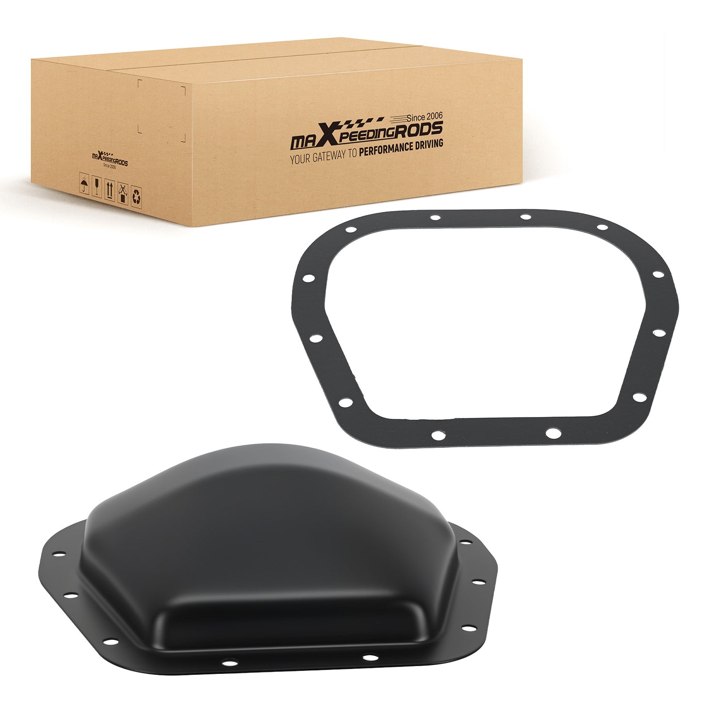 Black Differential Cover compatible For Lincoln Navigator 1998-2002 F75Z-4033-AA