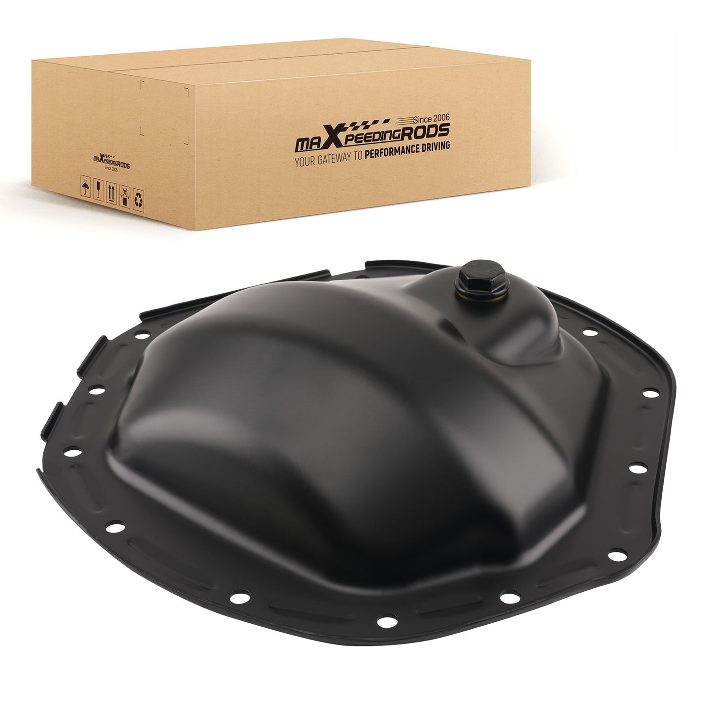 Black Differential Cover compatible For Chevrolet Silverado 2500 2001-2004 697-712