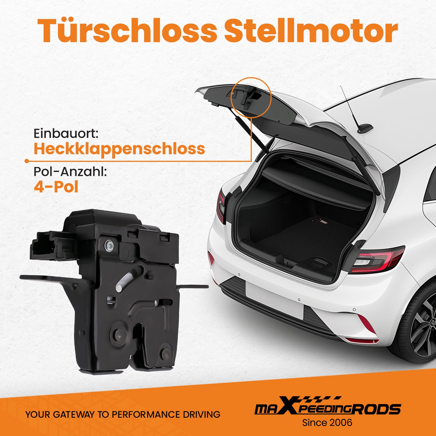 Tailgate Boot Lock Rear compatible for Renault Scenic /Grand Scenic Mk Modus 8200947699