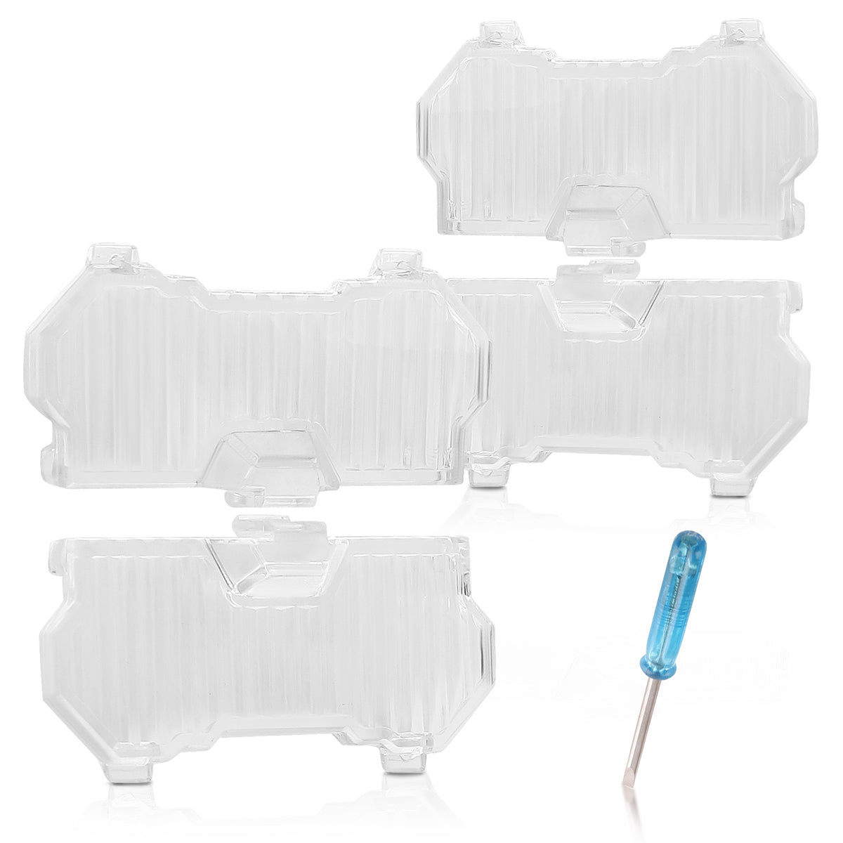 Round LED Light Shield For 3.5 Auxiliary Driving Lights Clear