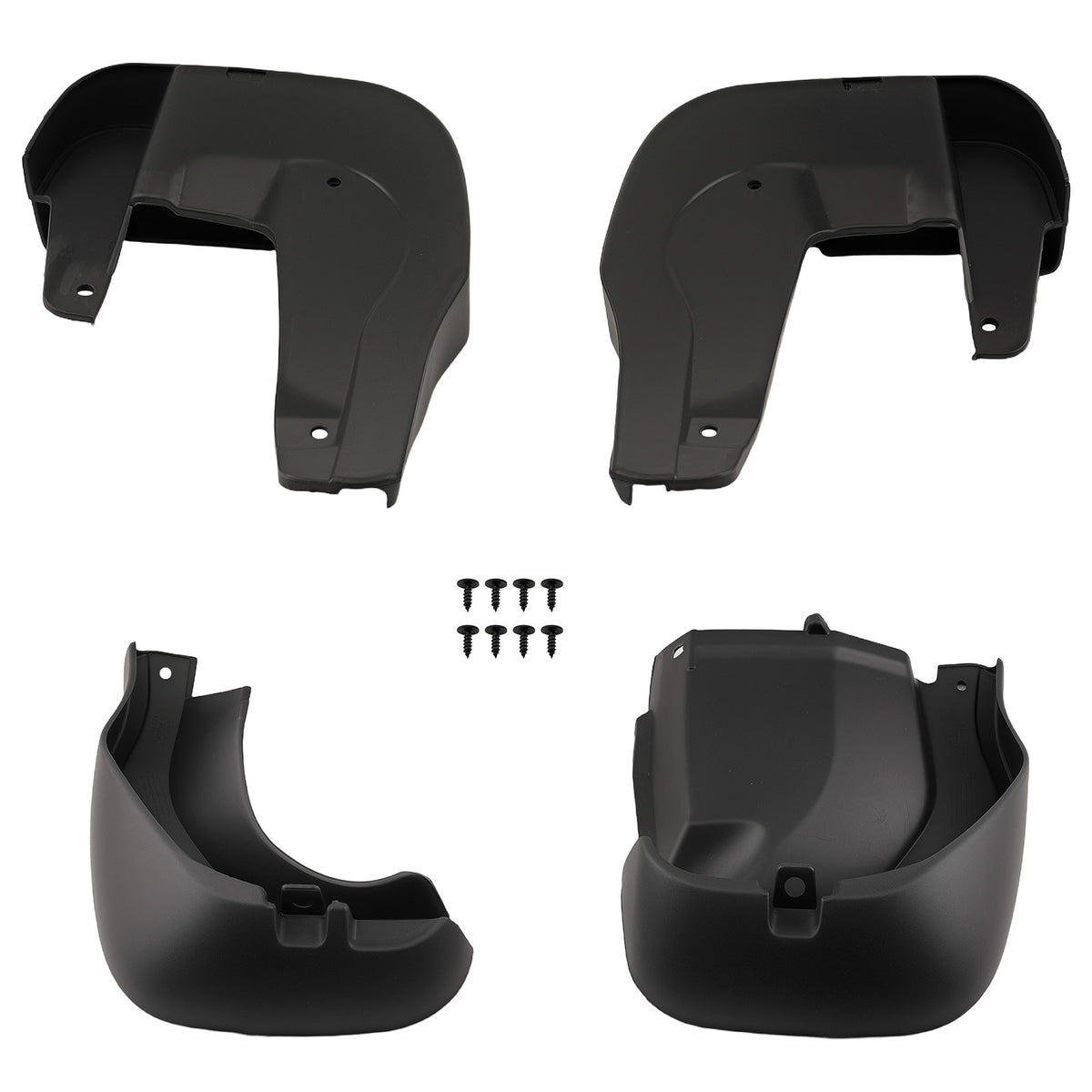 4PC Black Mud Flaps compatible for Honda CR-V EX-L 2012-2016 08P00T0A100 Complete Set