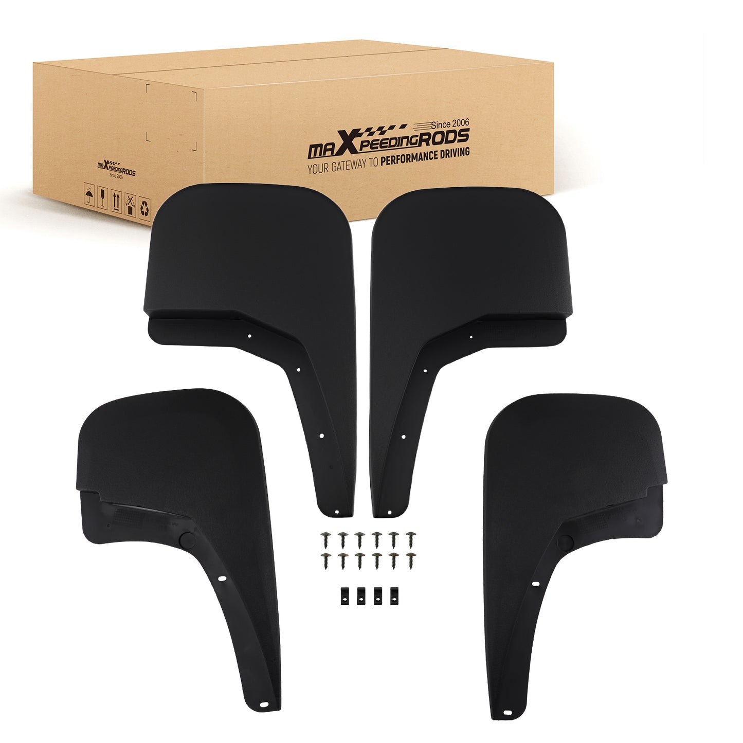 All-Season Splash GuardsMud Flaps compatible For Chevrolet Silverado 2007-2014 19212551