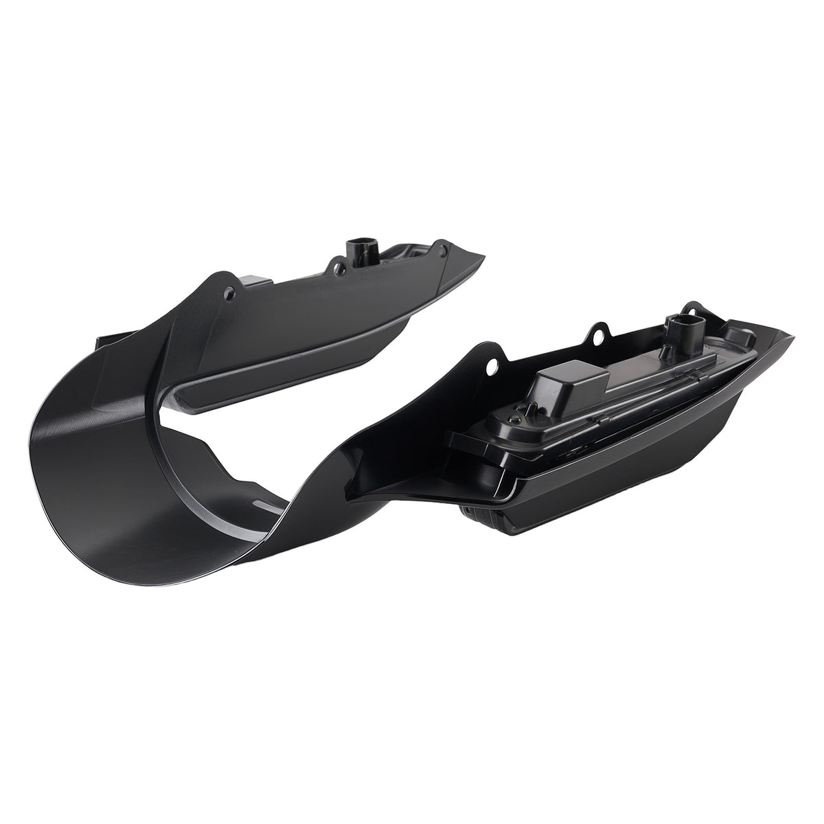 Rear Fascia compatible For Harley Touring 14-Later LED Fender Smoke Tail Light ABS