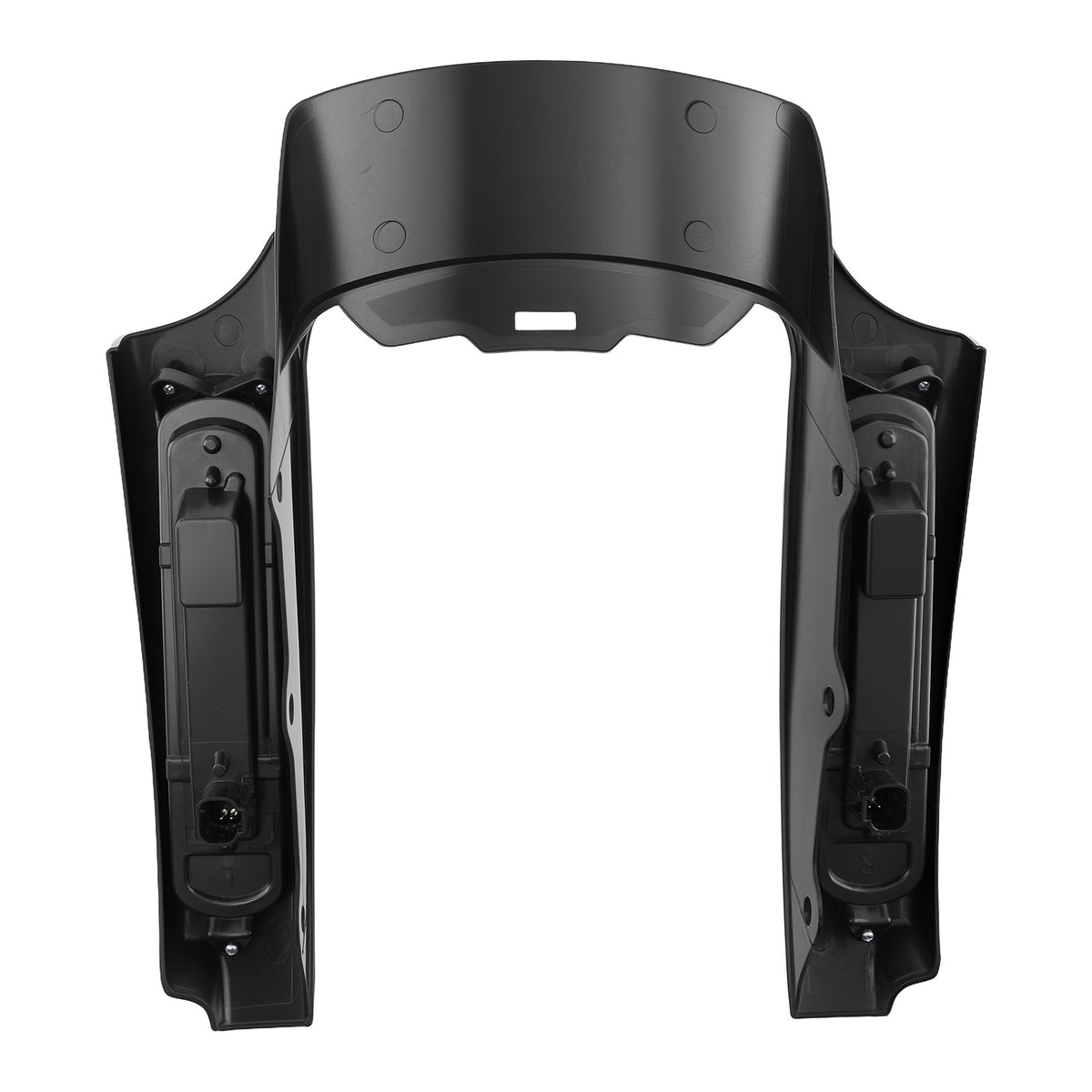 Black ABS Rear Mud Flaps compatible For Harley Road King/Street Glide 2009-2013 Smoke