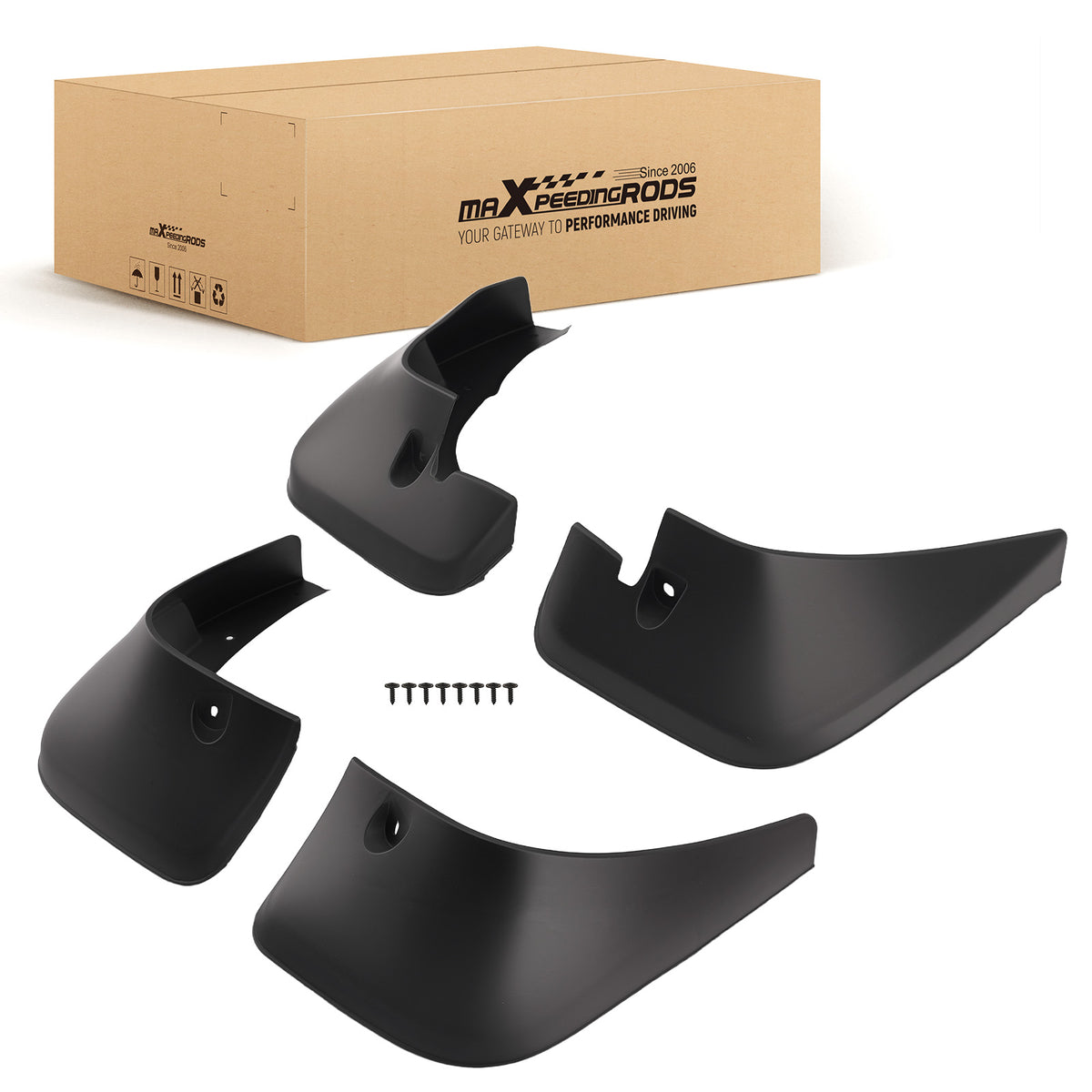 Mud Flaps Splash Guards compatible for Toyota Highlander/Hybrid 2001-2007 7662648020