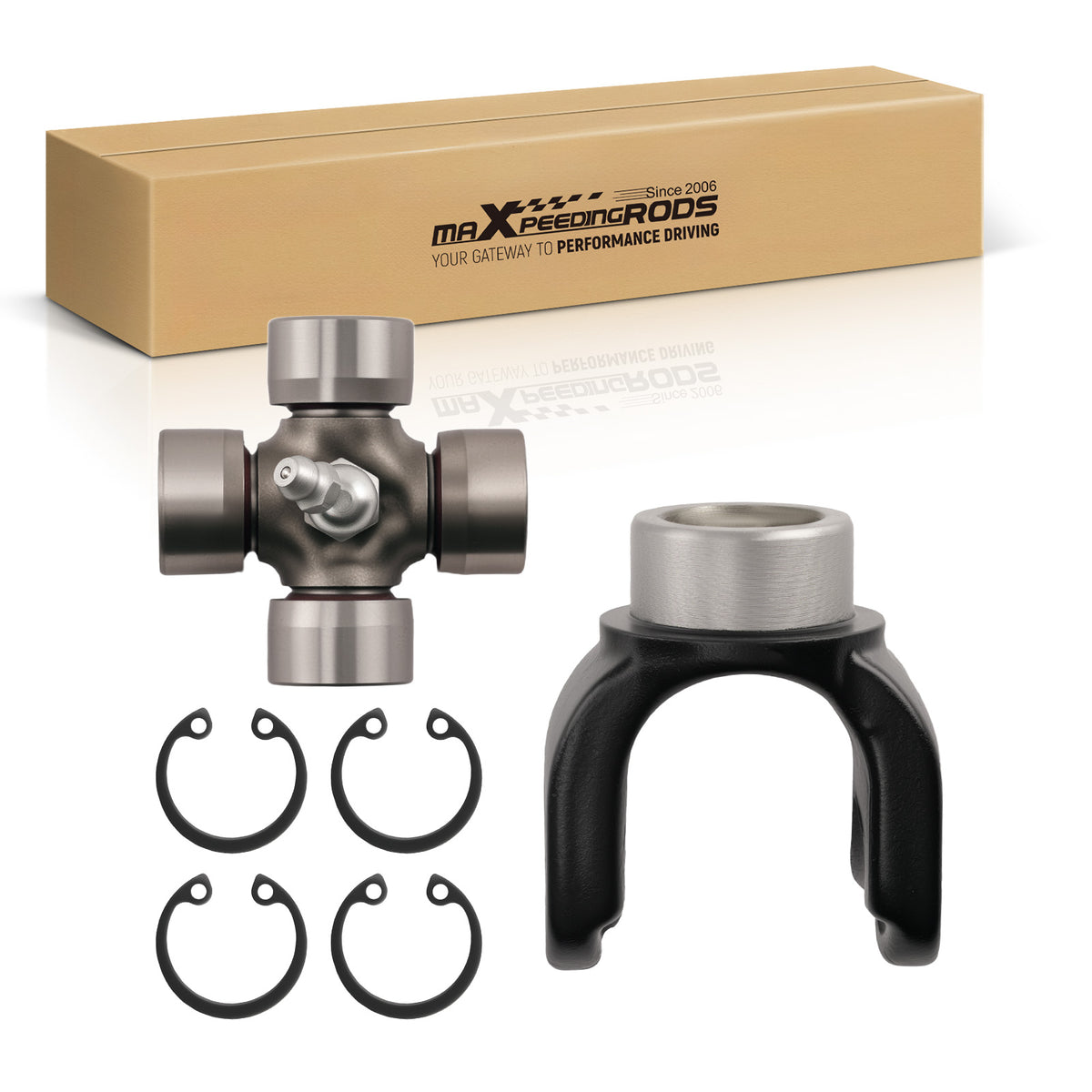 Front Driveshaft Coupling Yoke w/ U-joint compatible For Can-Am Outlander 800/Max 800 06-12