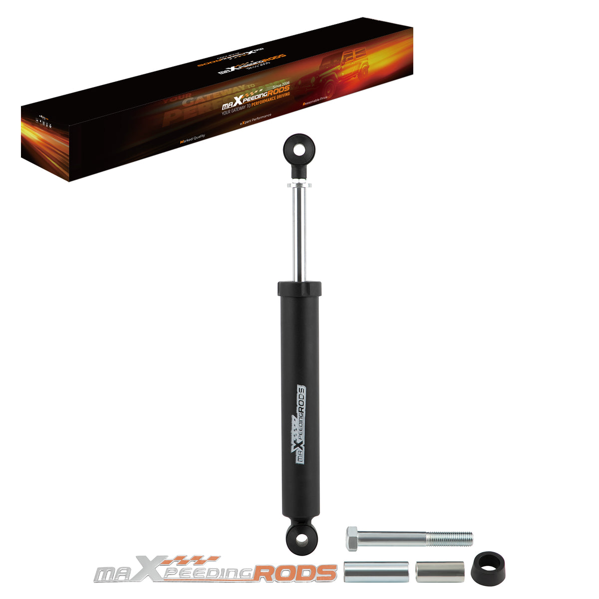 Single Steering Stabilizer compatible For Ford F-250 F-350 Super Duty 4WD 1999-2004