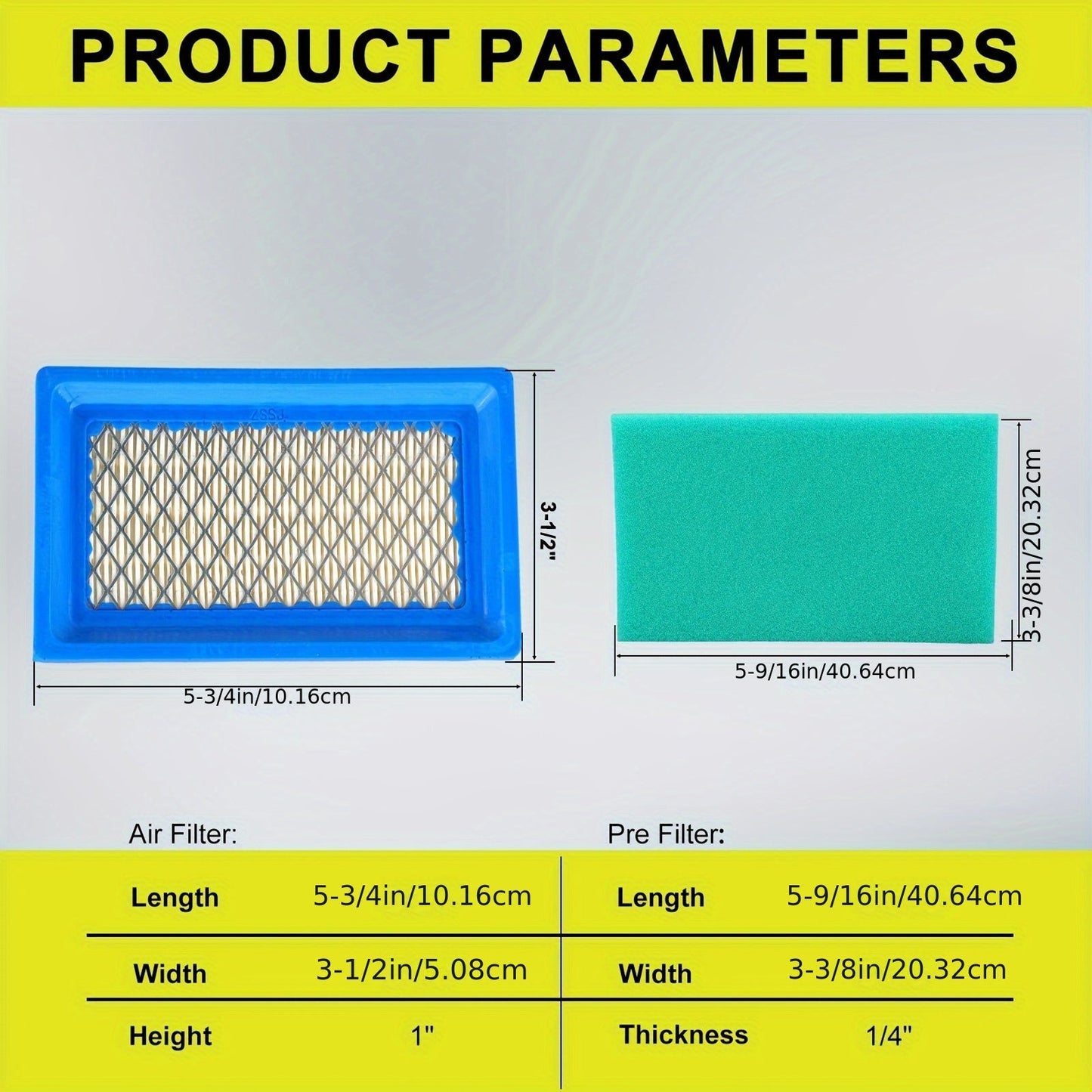 149cc 173cc Air Filter Kit For Husqvarna 6021P HU600F Lawn Mowers