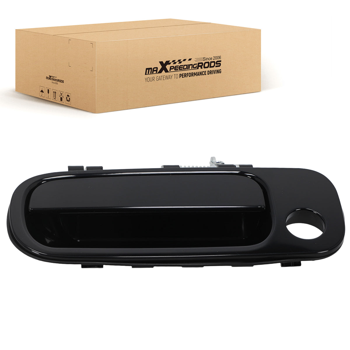 Black Exterior Door Handle Front Left compatible for Toyota Camry 1992-1996 77619