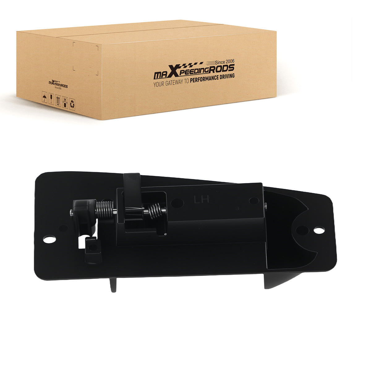 Black Door Handle Rear Left compatible for Chevy Silverado/GMC Sierra 15758172