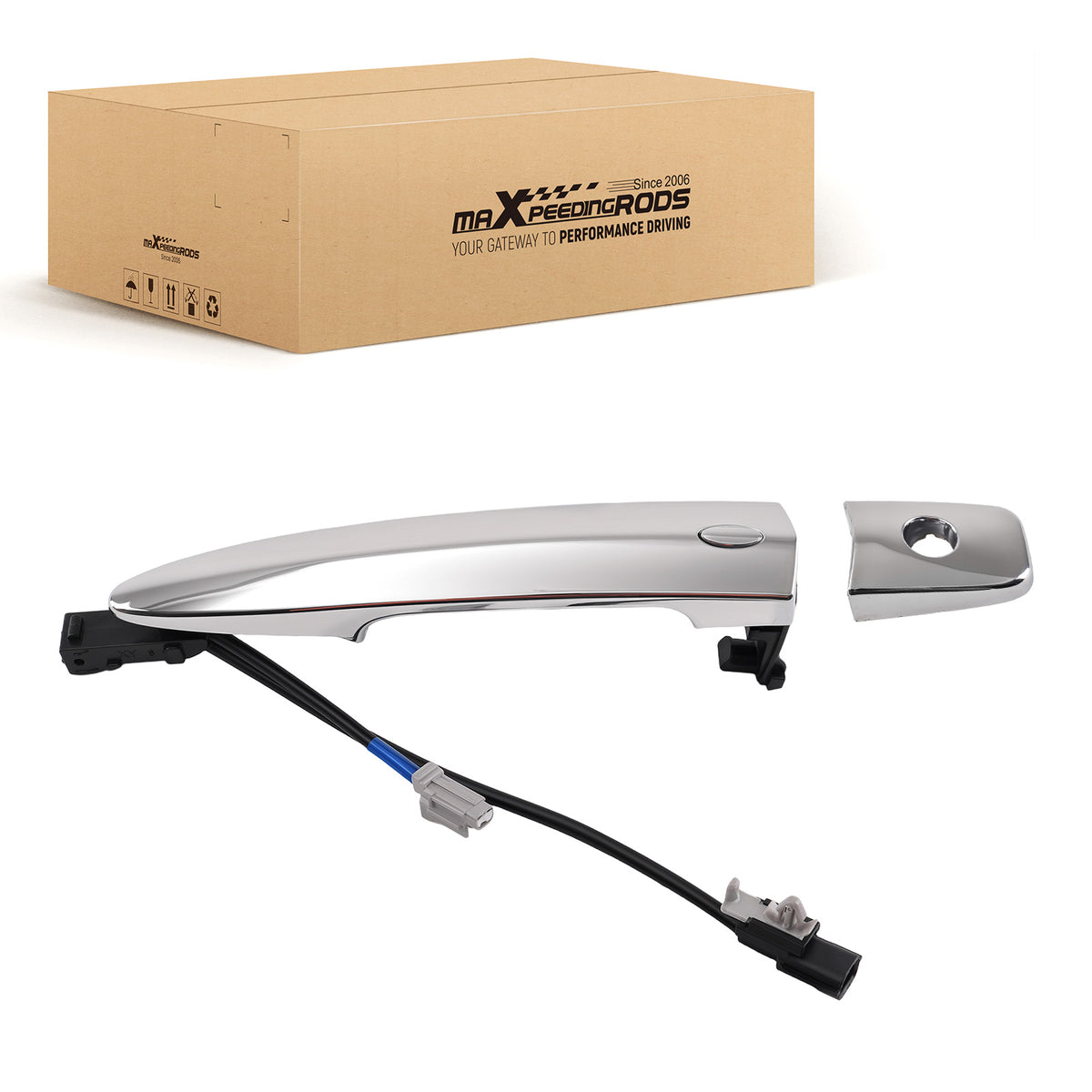 Door Handle Front Left compatible for Nissan Leaf 1.6L 2011-2017 806403NA0A Silver
