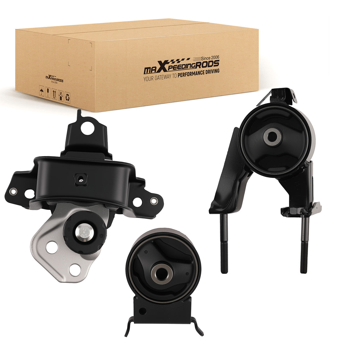 3x Engine Motor & Trans Mount compatible For Scion XA XB 1.5L 2004-06 compatible For Toyota Echo 00-05