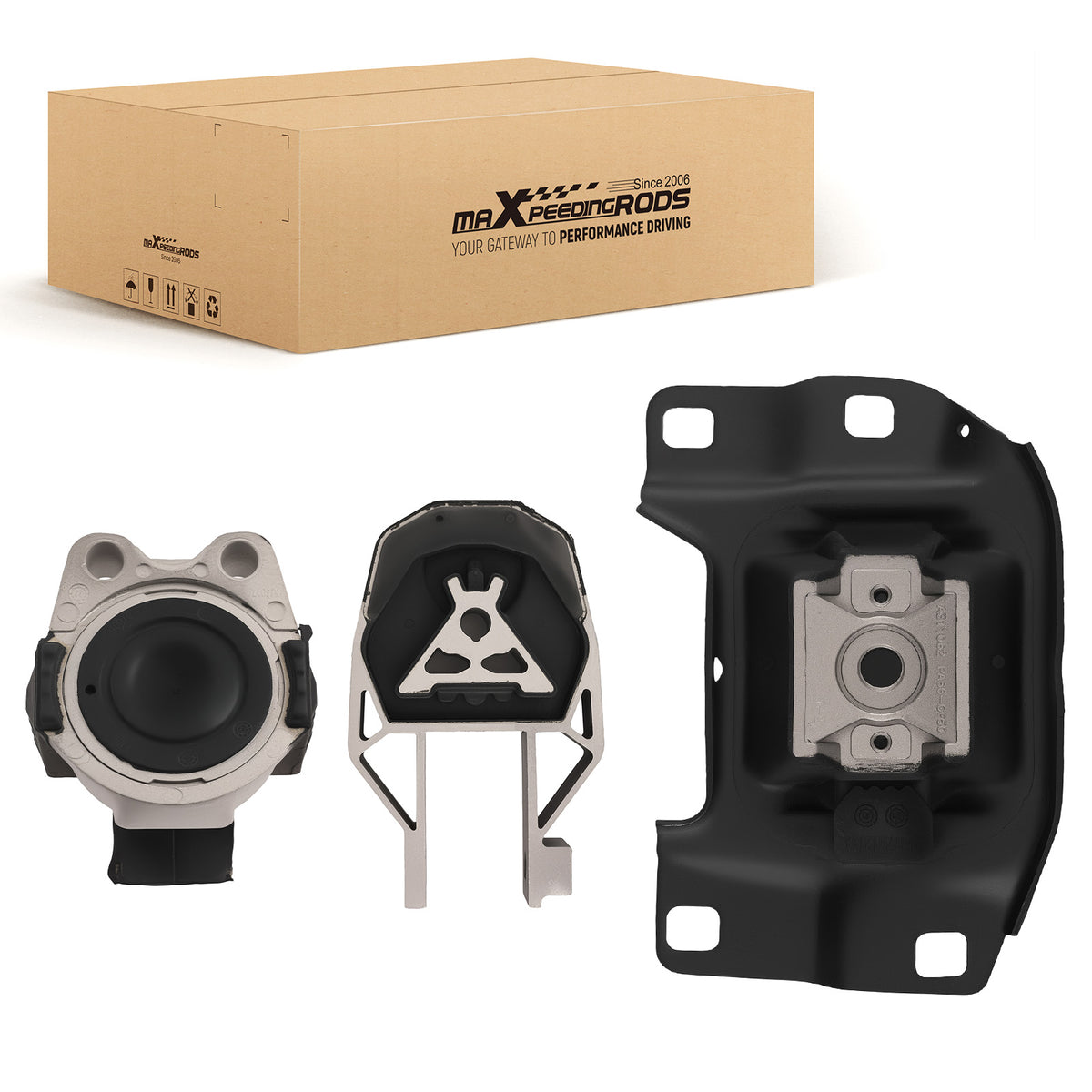 3Pcs Engine MountTrans Mount Kit compatible For Ford Focus 2.0L L4 2012-2018 A5312 A5520