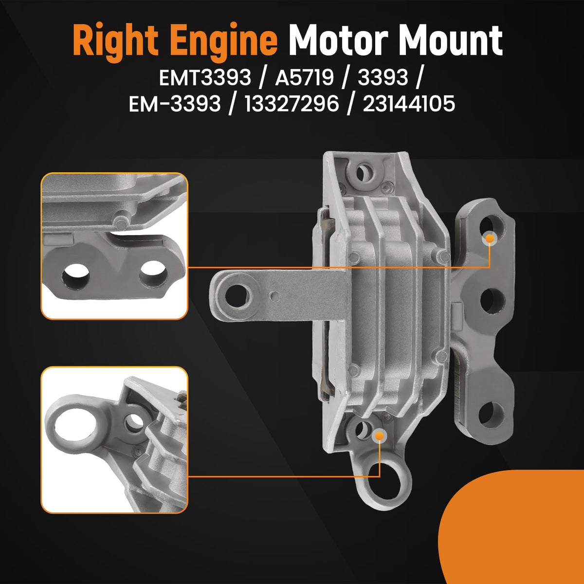 Engine MountAuto Trans Mount 4pcs compatible For Chevrolet Malibu 2.5L 13-15 A5502 A5711