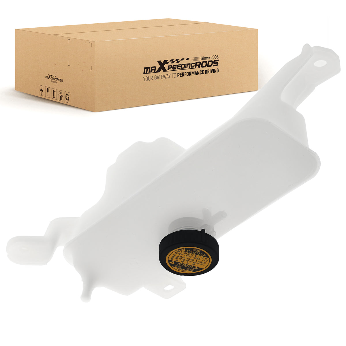 Coolant Recovery Tank compatible For Toyota RAV4 2006-2018 603565 Front Mount w/ PipeCap
