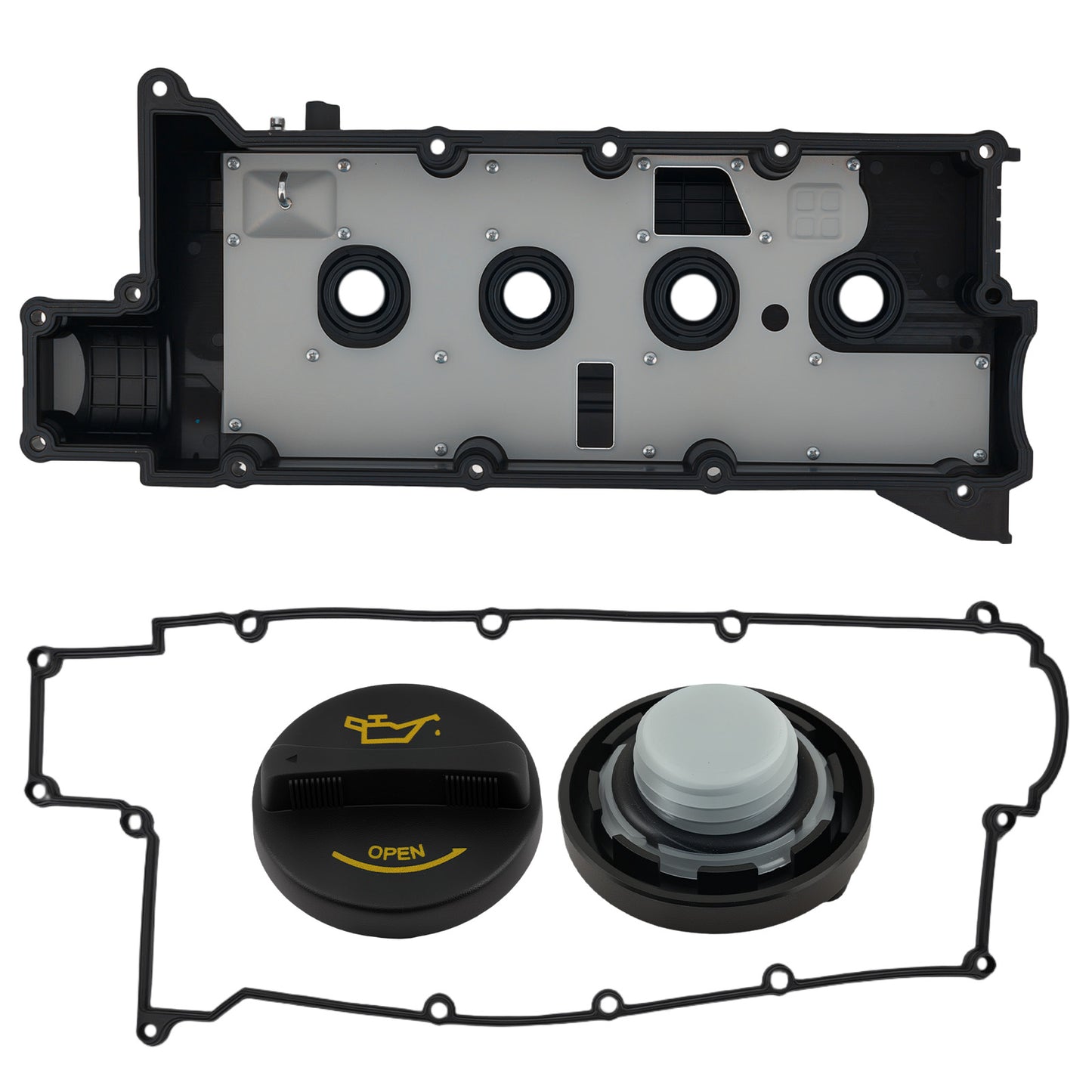 DOHC Valve Cover w/Gasket compatible For Hyundai Elantra 2.0L 2001-2002 compatible For Beta G4GF