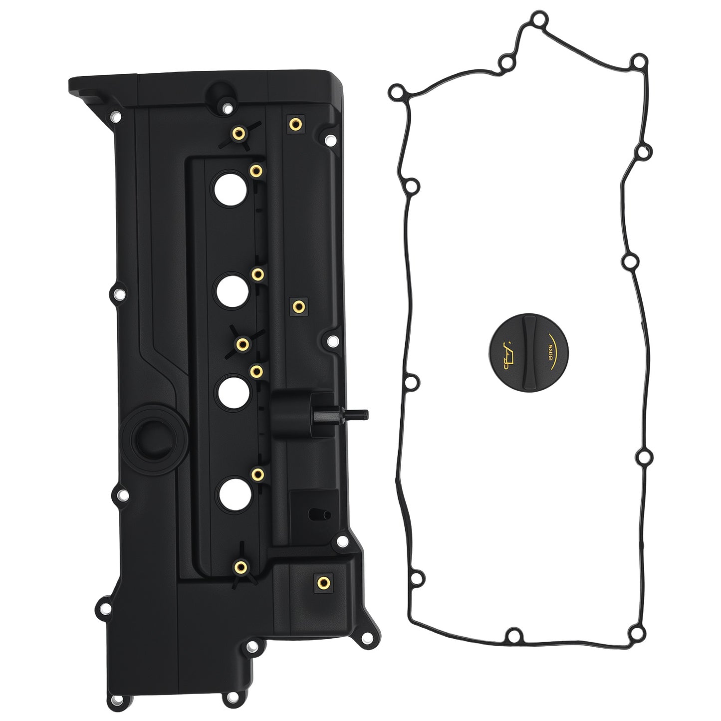 Engine Valve Cover w/ Gasket Kit compatible For Hyundai Accent compatible For Kia Rio5 1.6L DOHC 2006-2011