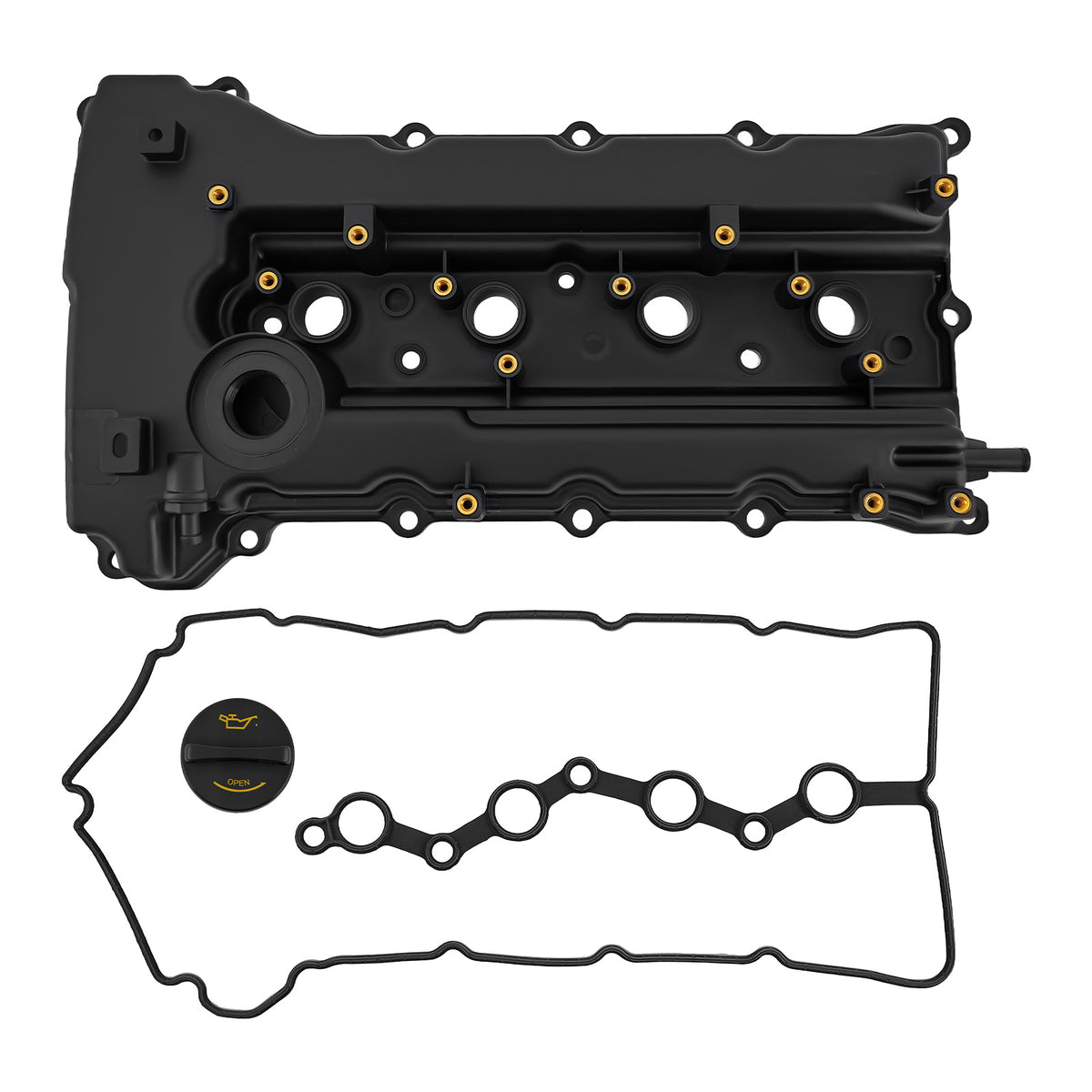 Valve Cover w/Gasket compatible For Hyundai Sonata Tucson 2.0L 2.4L DOHC 10-13 224102G100