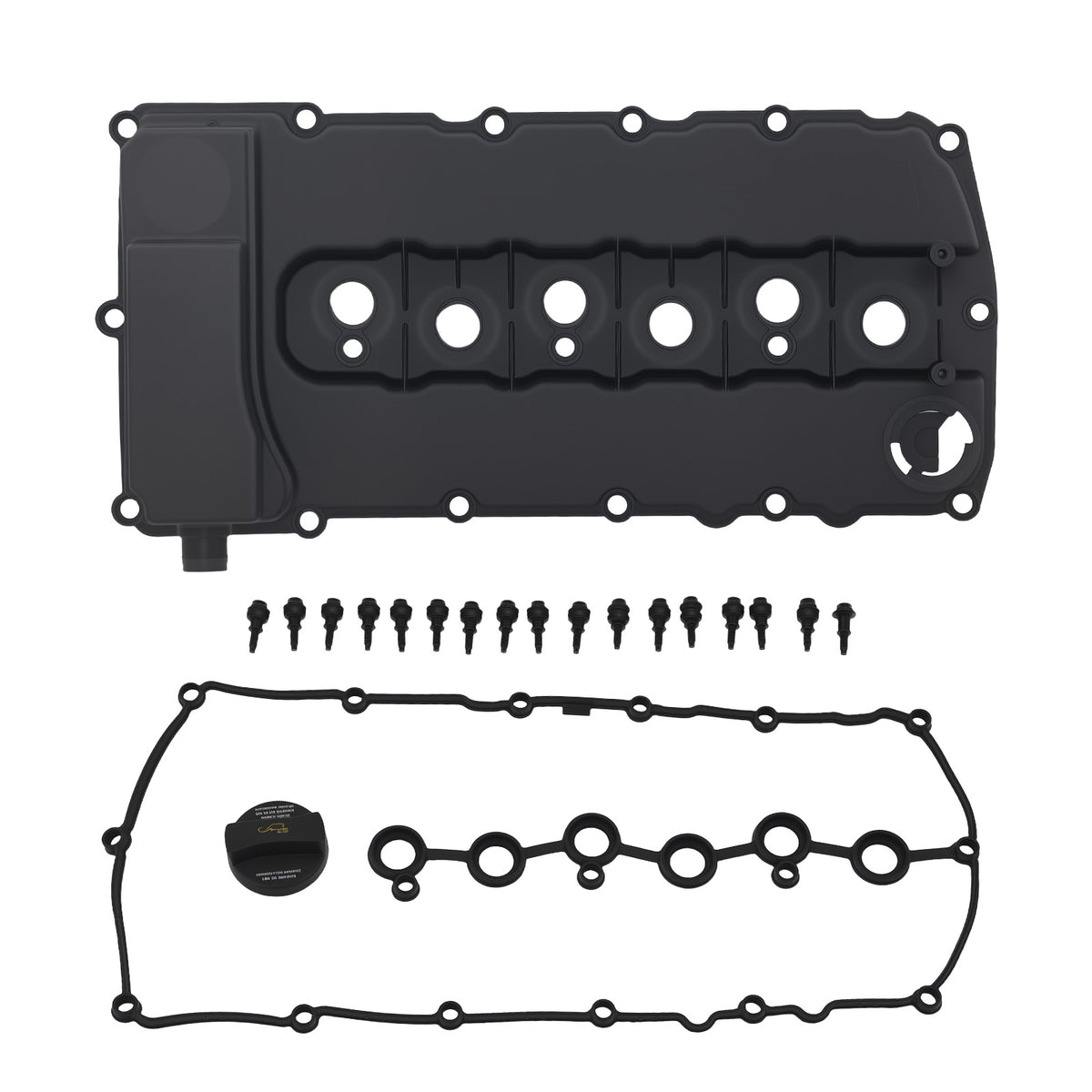 Engine Valve Cover with Gasket compatible For AUDI Q7 3.6L 3597CC V6 DOHC 2007 - 2010