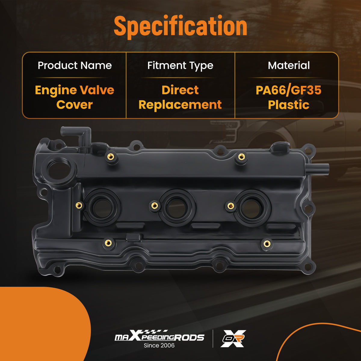 Valve Cover w/Gasket compatible For Nissan Maxima Altima Quest Murano 3.5L V6 VQ35DE 02-09