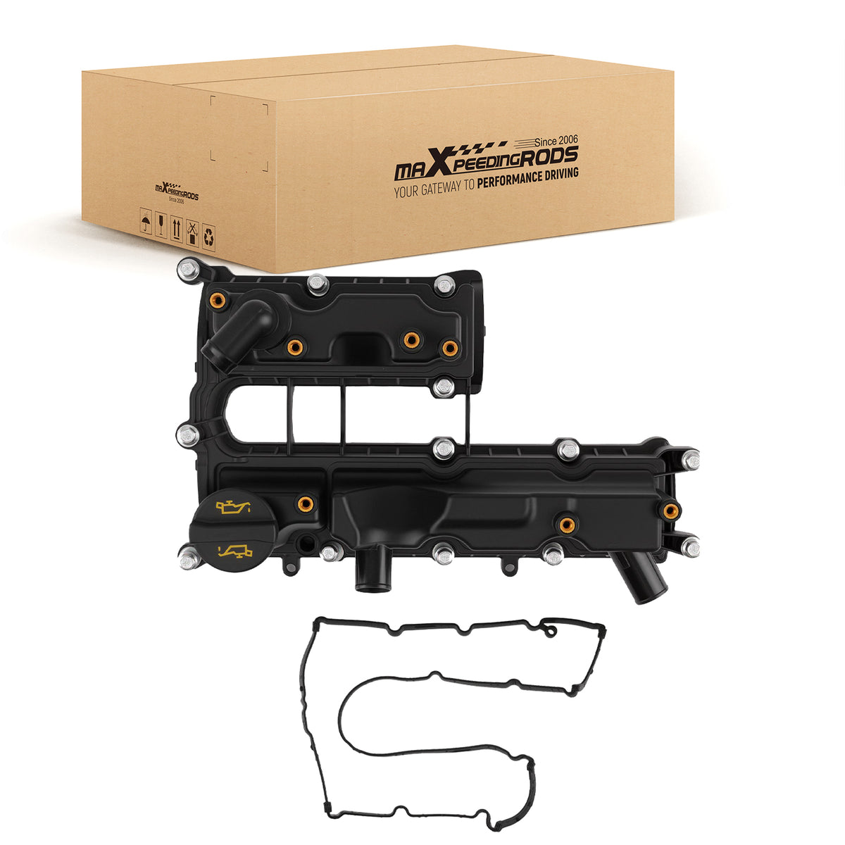 Valve Cover w/Bolts Gasket compatible For Ford Fiesta ST Hatchback 1.6L 2014-2019