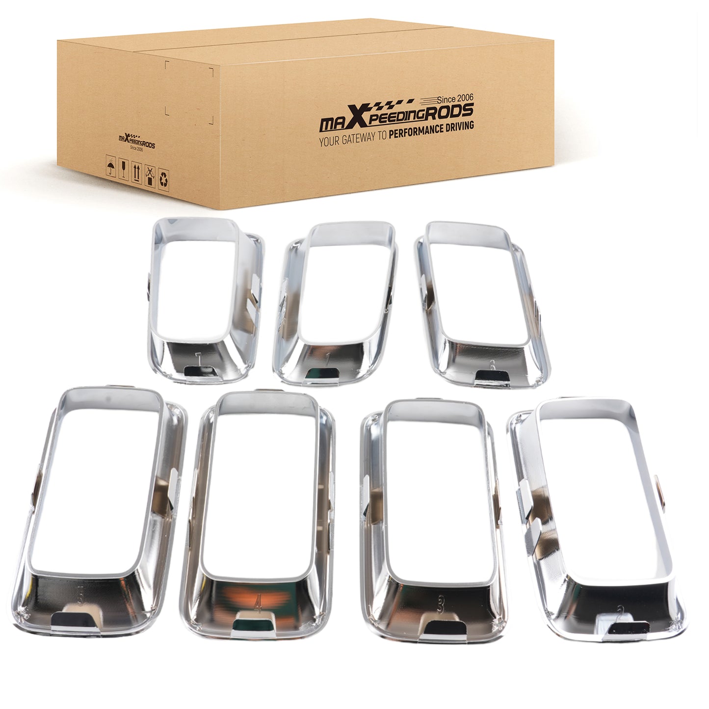 Chrome Front Cover Kit compatible For Jeep Compass Sport Latitude 2011-2016 68109865AA