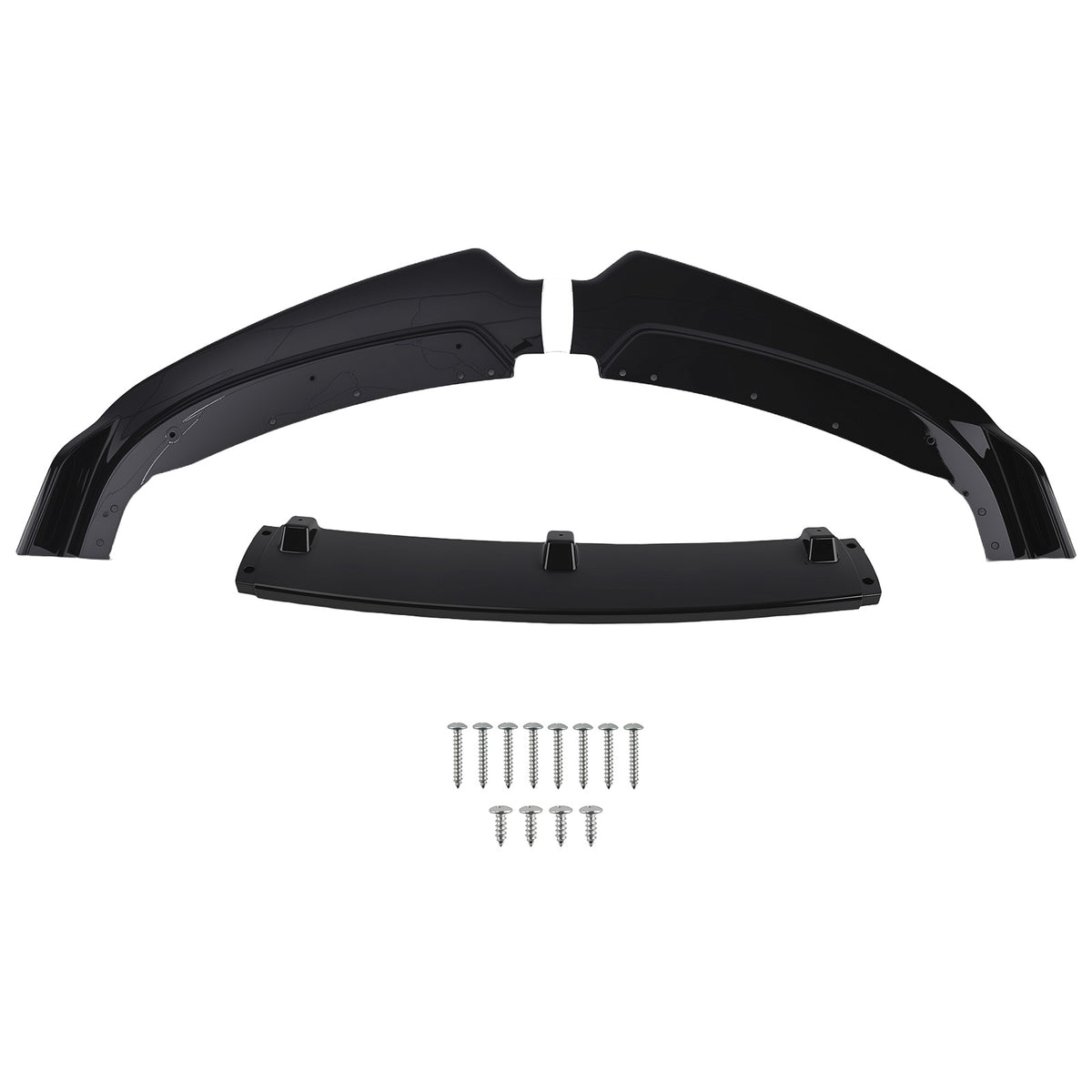 Gloss Black Front Bumper Splitter Spoiler compatible For BMW F30 320i 328i Base 2012-2015