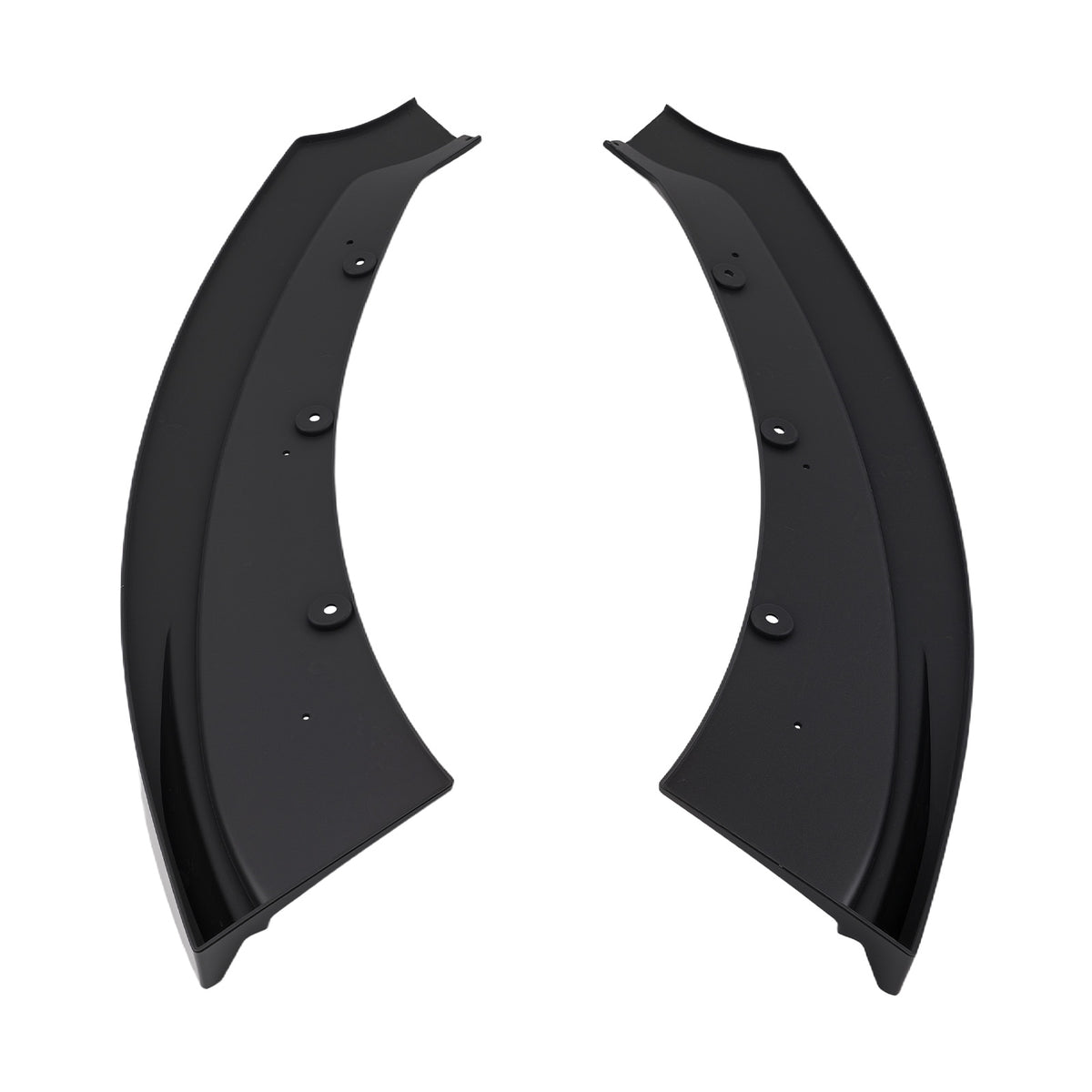 Gloss Black Bumper Kit compatible For Ford Mustang 2015-17 Front Lip Spoiler Lower Plastic