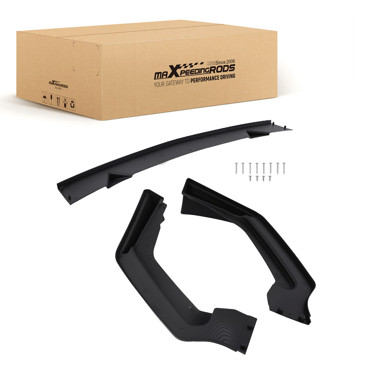 3PC Sport Style Front Kit compatible For Infiniti Q50 2014-2017 Carbon Fiber Bumper