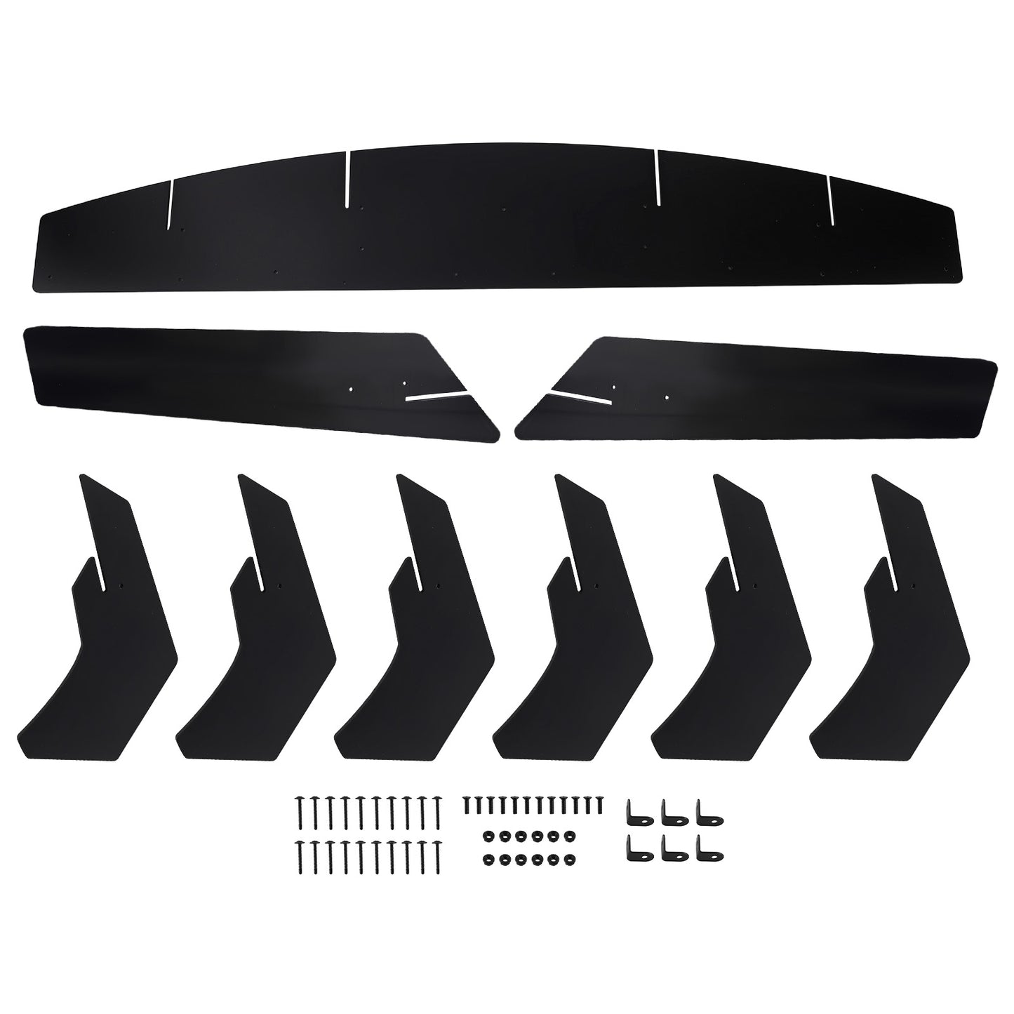 9PCS Kit Black compatible For Ford Mustang 2015-23 PerFormance Rear Bumper Diffuser Set