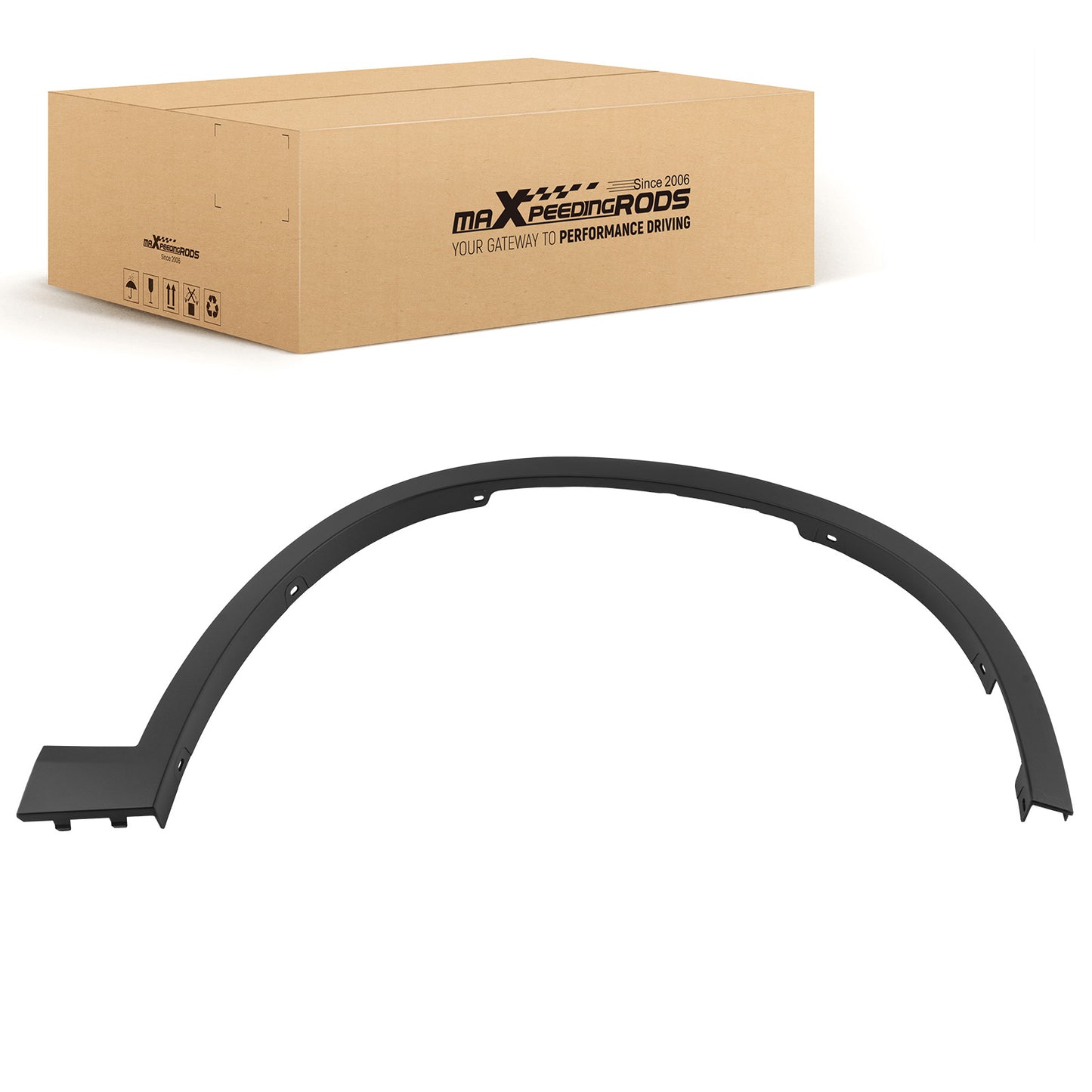 Black Wheel Arch Flare compatible For BMW X1 sDrive28i xDrive28i 2016-2022 Front