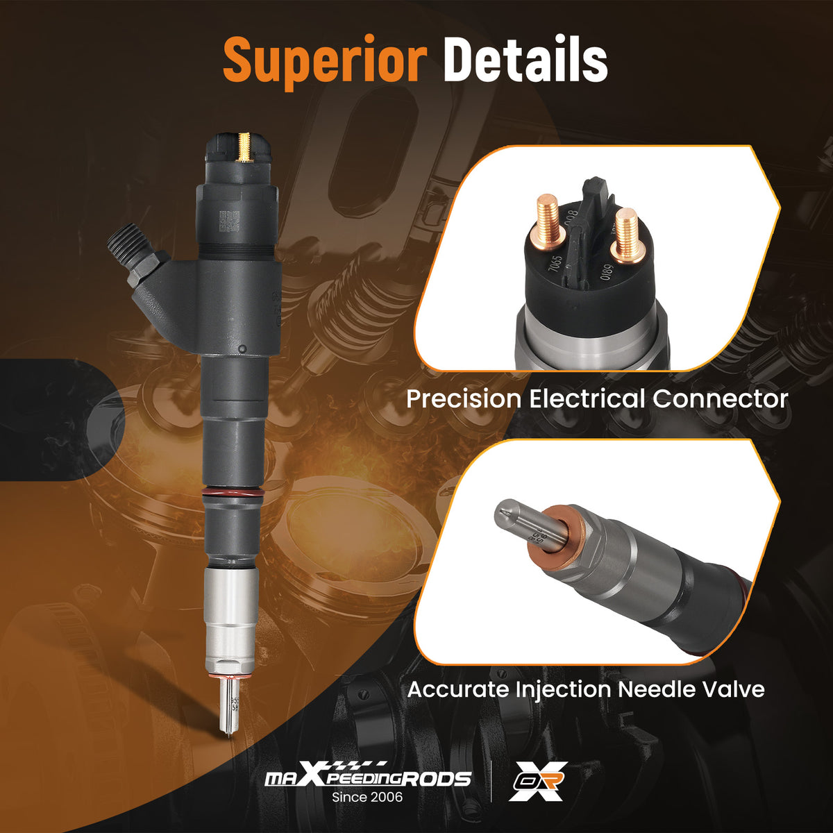 Fuel Injector compatible For Volvo EC140C EC160C Excavator L60F L70F L90F 20798683