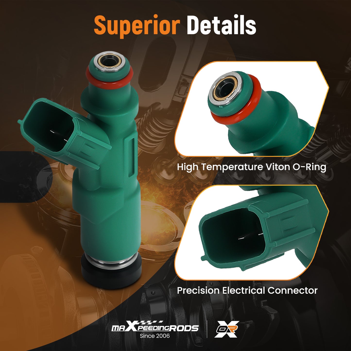 4pcs Fuel Injectors compatible For Toyota Prius Echo compatible For Scion XA XB 1.5L L4 01-09 23250-21020