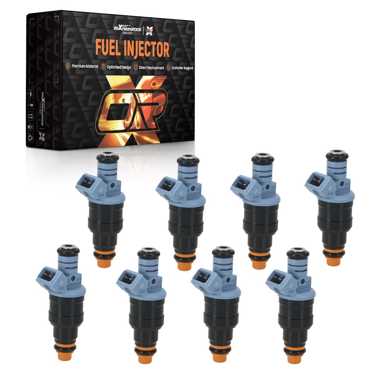 8x Fuel Injector compatible For Chevy Corvette 5.7L 1985-2004 0280150947 4 Holes 2 Pin